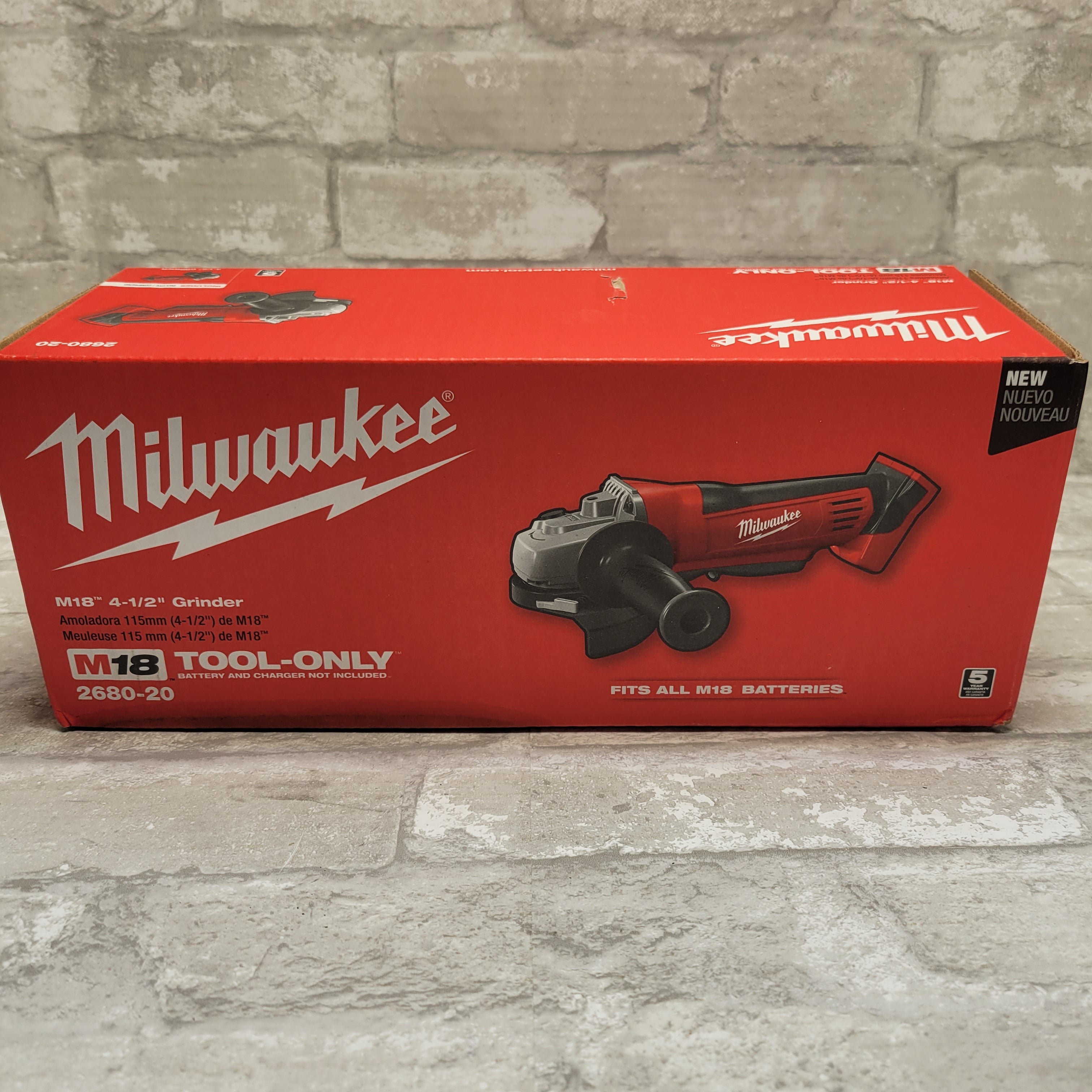 Milwaukee M18 18V Cordless 4-1/2" Cut-Off/Grinder (Tool-Only) 2680-20 (7975210680558)
